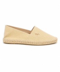 Alpargatas para hombre Gilbert Teckel fabricadas en España con corte textil, logo bordado, vira de esparto y suela de goma, ide