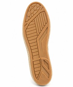 Alpargatas para hombre Gilbert Teckel fabricadas en España con corte textil, logo bordado, vira de esparto y suela de goma, ide