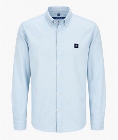 Camisa de manga larga para hombre Roy Tiger 821 Sandra confeccionada en 55% lino y 45% algodón, sin bolsillo delantero, ligera,