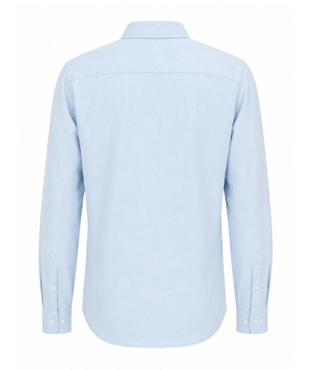Camisa de manga larga para hombre Roy Tiger 821 Sandra confeccionada en 55% lino y 45% algodón, sin bolsillo delantero, ligera,