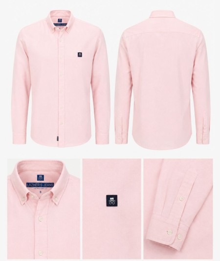 Camisa de manga larga para hombre Roy Tiger 821 Sandra confeccionada en 55% lino y 45% algodón, sin bolsillo delantero, ligera,
