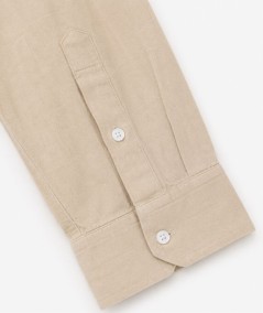Camisa de manga larga para hombre Rosso Ibiza CH742 confeccionada en 100% lino natural, con tira para remangar las mangas y pre