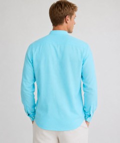 Camisa Hombre CH741 Lino Cuello Mao
