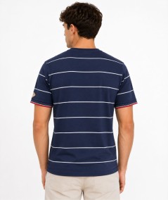 Camiseta para hombre Privata PRI2541 de manga corta confeccionada en 100% algodón, con cuello redondo, logotipo bordado y estam