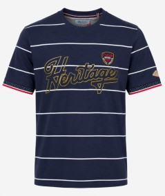 Camiseta para hombre Privata PRI2541 de manga corta confeccionada en 100% algodón, con cuello redondo, logotipo bordado y estam