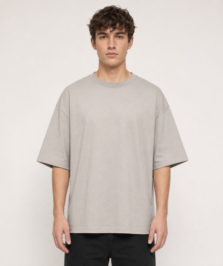 Camiseta oversize para hombre Roy Tiger ZT-1026 de manga corta confeccionada en 97% algodón y 3% elastano, con cuello redondo y