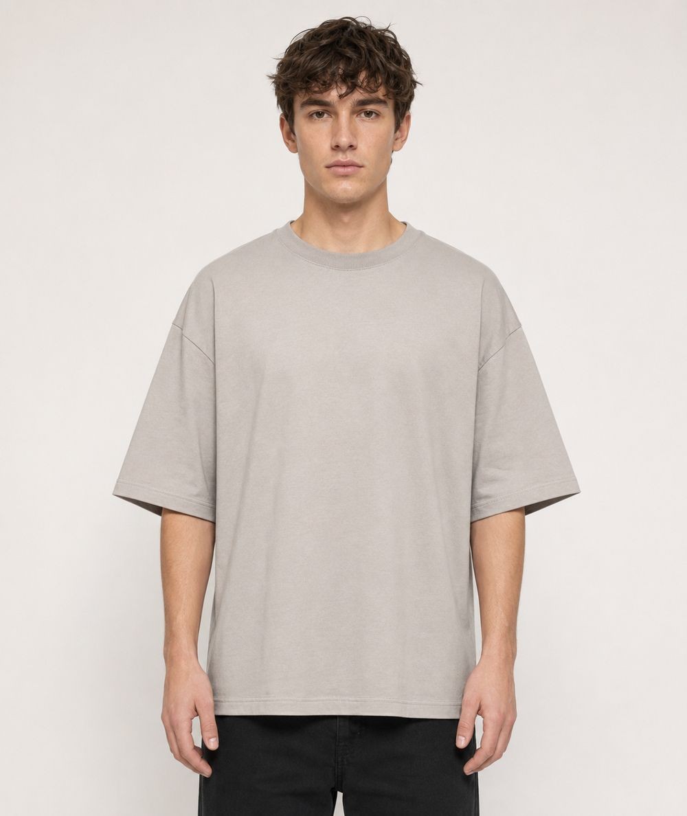 Camiseta oversize para hombre Roy Tiger ZT-1026 de manga corta confeccionada en 97% algodón y 3% elastano, con cuello redondo y