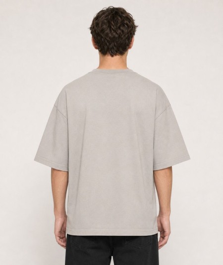 Camiseta oversize para hombre Roy Tiger ZT-1026 de manga corta confeccionada en 97% algodón y 3% elastano, con cuello redondo y