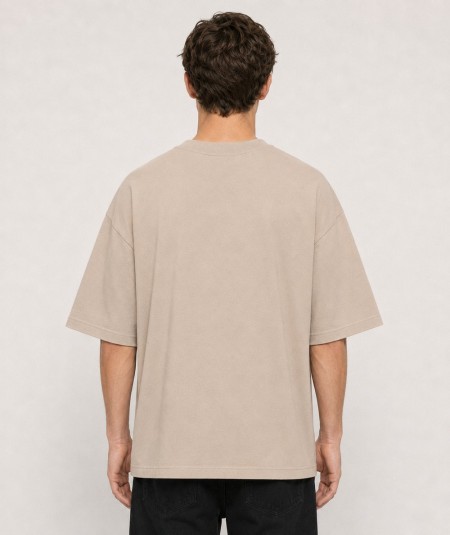 Camiseta oversize para hombre Roy Tiger ZT-1026 de manga corta confeccionada en 97% algodón y 3% elastano, con cuello redondo y