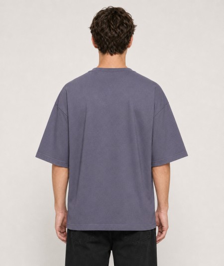 Camiseta oversize para hombre Roy Tiger ZT-1026 de manga corta confeccionada en 97% algodón y 3% elastano, con cuello redondo y