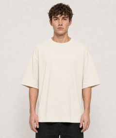 Camiseta oversize para hombre Roy Tiger ZT-1026 de manga corta confeccionada en 97% algodón y 3% elastano, con cuello redondo y