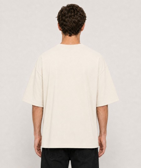 Camiseta oversize para hombre Roy Tiger ZT-1026 de manga corta confeccionada en 97% algodón y 3% elastano, con cuello redondo y