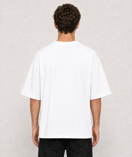 Camiseta oversize para hombre Roy Tiger ZT-1026 de manga corta confeccionada en 97% algodón y 3% elastano, con cuello redondo y