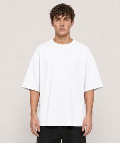 Camiseta oversize para hombre Roy Tiger ZT-1026 de manga corta confeccionada en 97% algodón y 3% elastano, con cuello redondo y