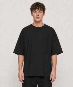 Camiseta oversize para hombre Roy Tiger ZT-1026 de manga corta confeccionada en 97% algodón y 3% elastano, con cuello redondo y