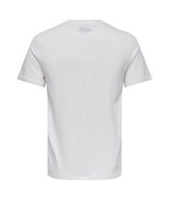 Camiseta para hombre Only & Sons 22025208 de manga corta confeccionada en 100% algodón orgánico, con cuello redondo, tejido jer