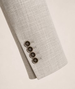 Americana para hombre Capelhi Toscana 768 confeccionada en 75% algodón y 25% lino, con bolsillo de pecho con forro convertible 