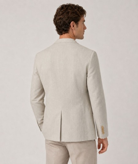 Americana para hombre Capelhi LY701422 confeccionada en lino con mangas forradas, ligera, transpirable y elegante, ideal para b
