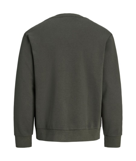 Sudadera para hombre Jack & Jones 12300460 de corte relaxed con cuello redondo, manga larga y estampado delantero, nueva colecc