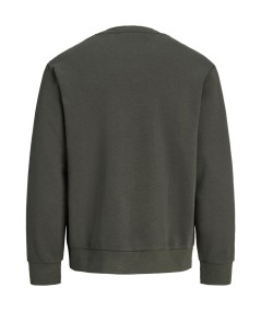 Sudadera para hombre Jack & Jones 12300460 de corte relaxed con cuello redondo, manga larga y estampado delantero, nueva colecc