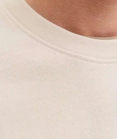 Sudadera para hombre Jack & Jones 12287995 de corte relaxed, cuello redondo, estampado delantero e interior cepillado suave, co