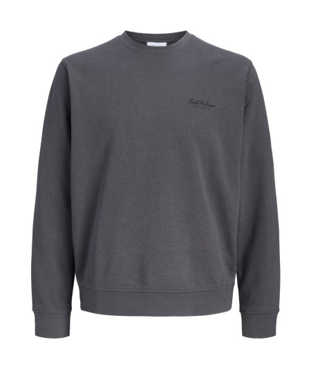 Sudadera para hombre Jack & Jones 12287995 de corte relaxed, cuello redondo, estampado delantero e interior cepillado suave, co