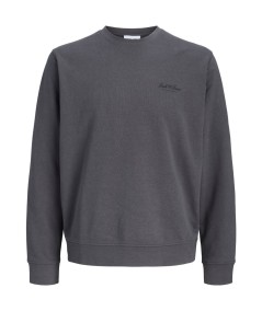 Sudadera para hombre Jack & Jones 12287995 de corte relaxed, cuello redondo, estampado delantero e interior cepillado suave, co