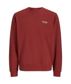 Sudadera para hombre Jack & Jones 12287995 de corte relaxed, cuello redondo, estampado delantero e interior cepillado suave, co
