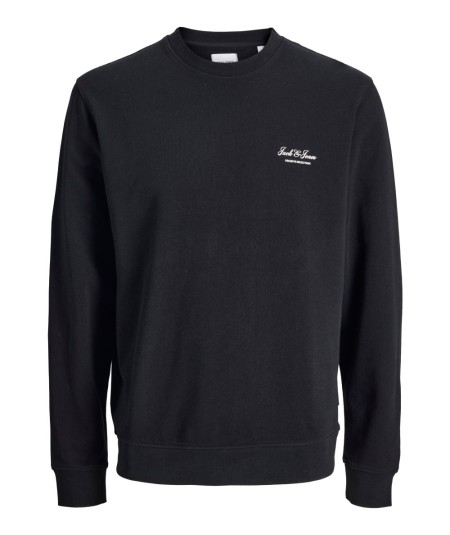 Sudadera para hombre Jack & Jones 12287995 de corte relaxed, cuello redondo, estampado delantero e interior cepillado suave, co