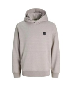 Sudadera con capucha para hombre Jack & Jones 12300830 confeccionada en 100% algodón, corte recto y parche con logo Jack & Jone