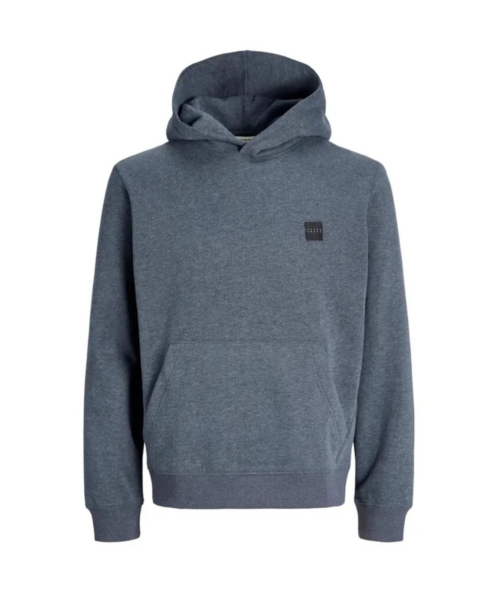 Sudadera con capucha para hombre Jack & Jones 12300830 confeccionada en 100% algodón, corte recto y parche con logo Jack & Jone
