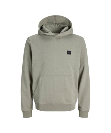 Sudadera con capucha para hombre Jack & Jones 12300830 confeccionada en 100% algodón, corte recto y parche con logo Jack & Jone