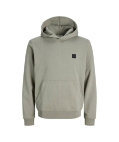 Sudadera con capucha para hombre Jack & Jones 12300830 confeccionada en 100% algodón, corte recto y parche con logo Jack & Jone