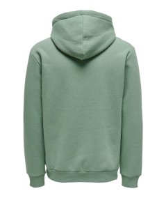 Sudadera con capucha para hombre Only & Sons 22018685 de corte regular, interior cepillado suave y bolsillo canguro, confeccion