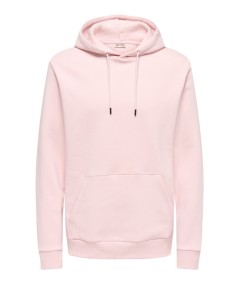 Sudadera con capucha para hombre Only & Sons 22018685 de corte regular, interior cepillado suave y bolsillo canguro, confeccion
