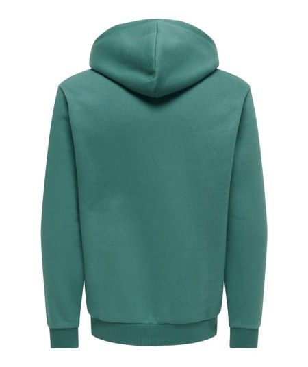 Sudadera con capucha para hombre Only & Sons 22018685 de corte regular, interior cepillado suave y bolsillo canguro, confeccion