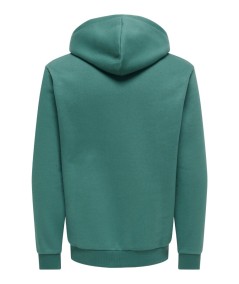 Sudadera con capucha para hombre Only & Sons 22018685 de corte regular, interior cepillado suave y bolsillo canguro, confeccion