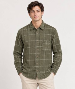 Camisa de pana para hombre Only & Sons 22035776 confeccionada en 100% algodón, con manga larga, cuello camisero, cierre de boto
