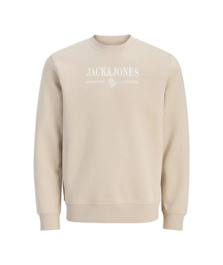 Sudadera para hombre Jack & Jones Frederiksberg 12303563 en color granate, confeccionada en 60% algodón y 40% poliéster, ideal 