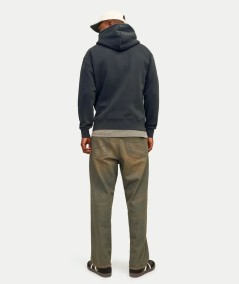 Sudadera con capucha para hombre Jack & Jones 12241687 confeccionada en 70% algodón y 30% poliéster, con corte holgado, manga l