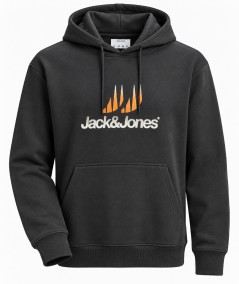 Sudadera para hombre Jack & Jones 12306280 confeccionada en 60% algodón y 40% poliéster, ideal para looks casuales de otoño.