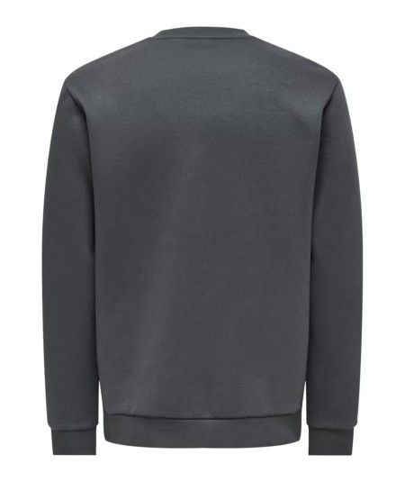 Sudadera para hombre Only & Sons 22018683 con cuello redondo, corte regular e interior cepillado suave, confeccionada en algodó
