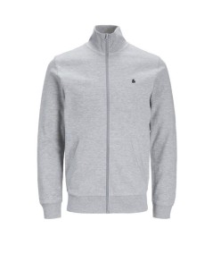 Sudadera con cremallera para hombre Jack & Jones 12253745 con bolsillos, diseño liso y tejido de algodón, poliéster y viscosa p