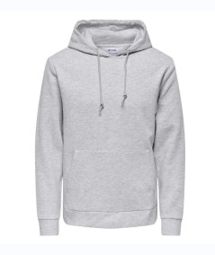 Sudadera con capucha para hombre Only & Sons 22034543 confeccionada en 100% algodón y manga larga, ideal para looks casuales de