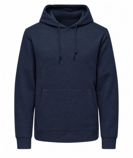 Sudadera con capucha para hombre Only & Sons 22034543 confeccionada en 100% algodón y manga larga, ideal para looks casuales de
