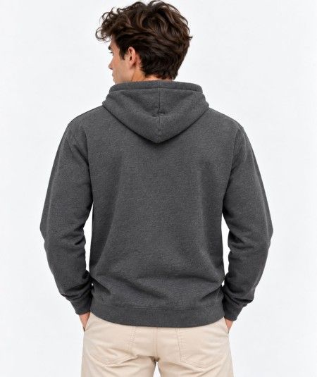 Sudadera con capucha para hombre Privata PRI2724 confeccionada en 60% algodón y 40% poliéster, con cordón ajustable y logo Priv