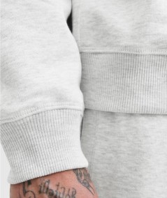 Sudadera Jack & Jones 12282899 para hombre con cuello alto, cremallera, manga larga y corte relaxed con interior ligeramente ce