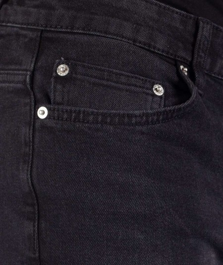 Jeans negro slim para hombre Only & Sons LOOM 22035671 Washed Black con cintura media y tejido elástico.
