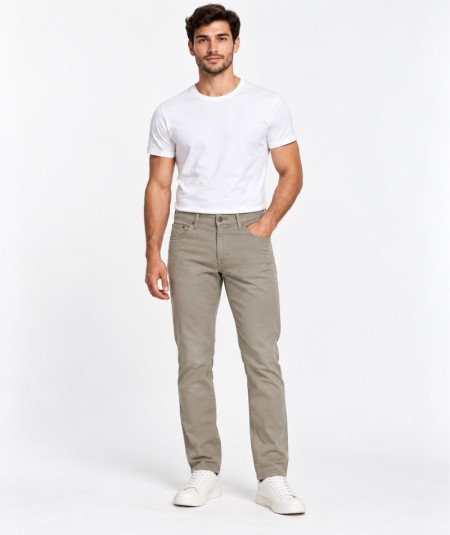 Pantalón de 5 bolsillos para hombre Roy Tiger 3672 con corte regular y tejido de algodón con elastano.
