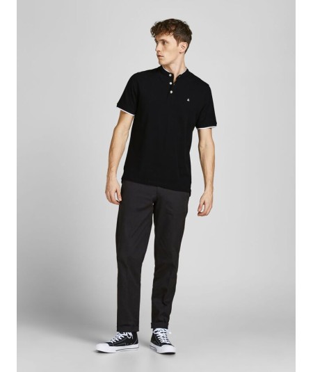 Polo Hombre Cuello Mao Henley Jaspeado 100% Algodón  12199711